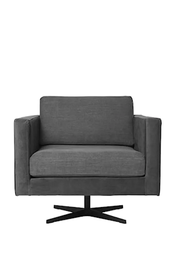 Grå Broste Copenhagen-snurrstol i fantastiskt snygg modell.