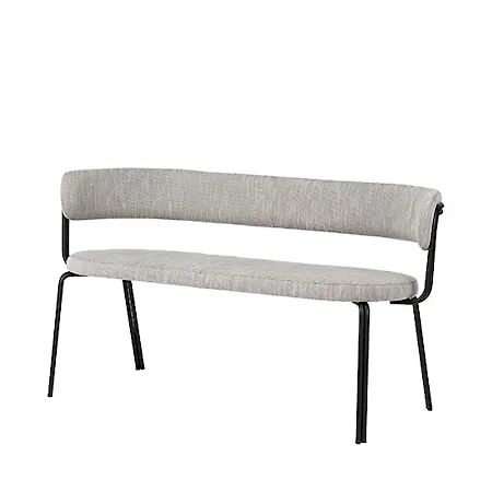 Otroligt snygg svart bänk i järn från Broste Copenhagen.