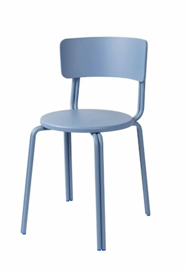 Blå Broste Copenhagen-stol i smickrande modell.