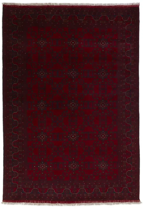 Röd Rezas-ullmatta i otroligt fin modell.