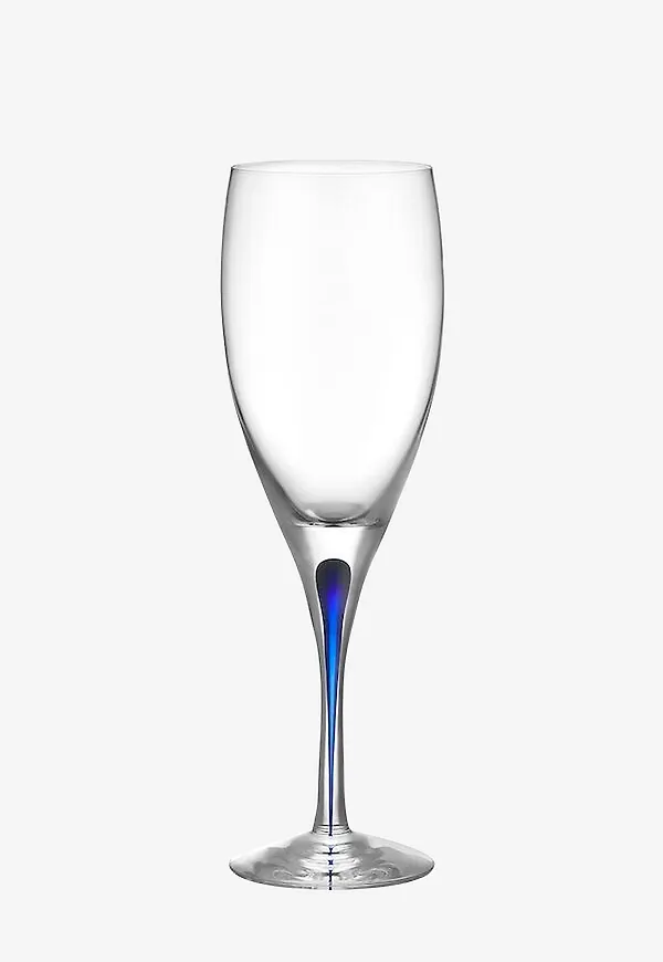 Elegant vitvinsglas i vitt från Orrefors.