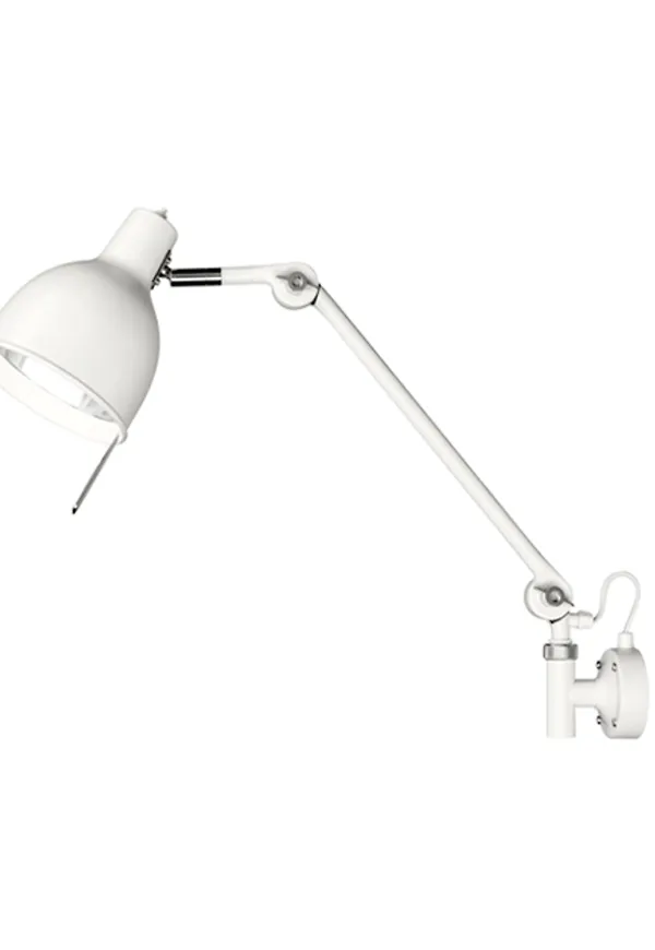 Ikonisk nattduksbord i vitt från Örsjö Belysning.