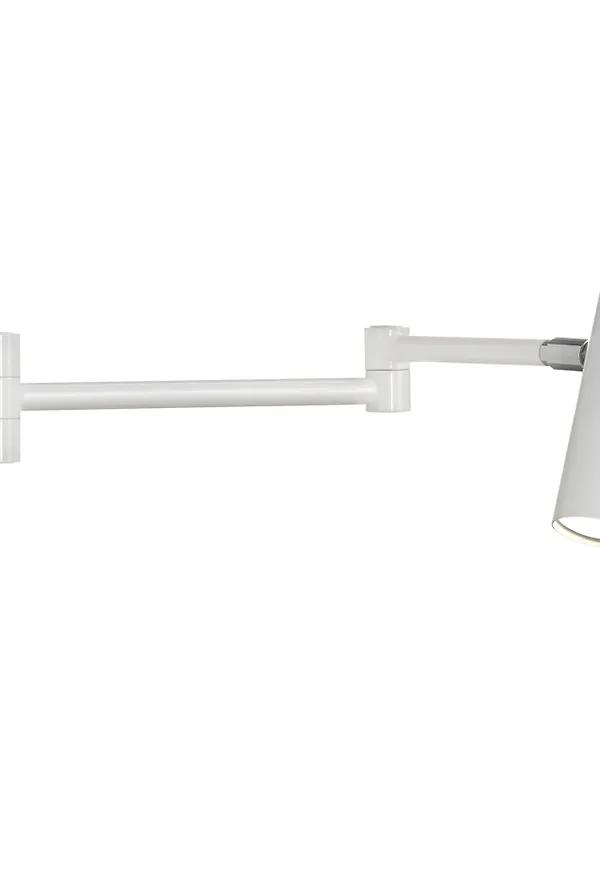 Vit Örsjö Belysning-vägglampa i modern modell.