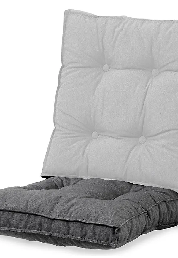 Smickrande fotpall i grått från Fritab.