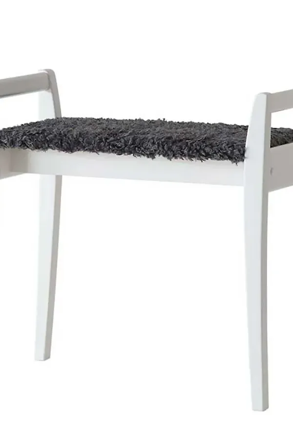 Superfin oscarssons möbel möbel i mörkgrå färg gjord i björk.