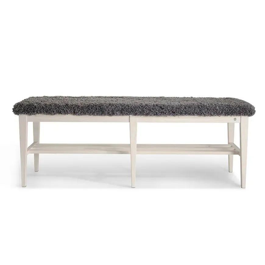 Stilriktig grå bänk 2025 från Oscarssons Möbel.