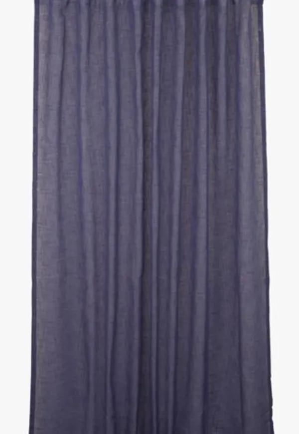 Fantastiskt fin hemtex gardin i blå färg gjord i linne.