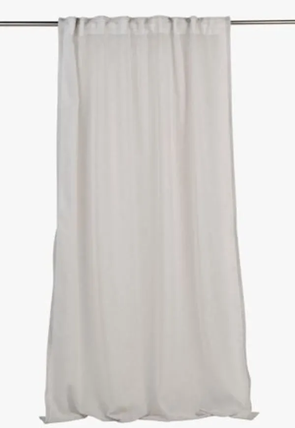 Ljusbeige hemtex-julgardin i superfin modell.