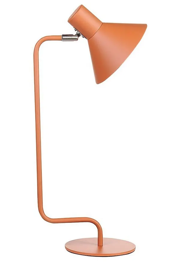 Trendig glödlampa i orange färg gjord i järn.