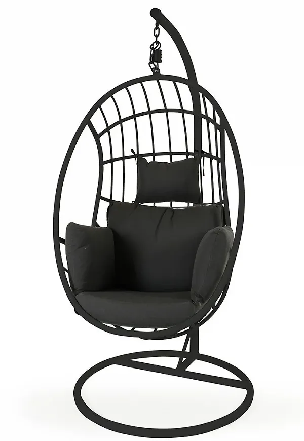 Svart Brafab-aluminiummöbel i ikonisk modell.