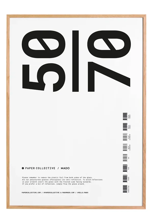 Exklusiv ramar i beiget från Paper Collective.