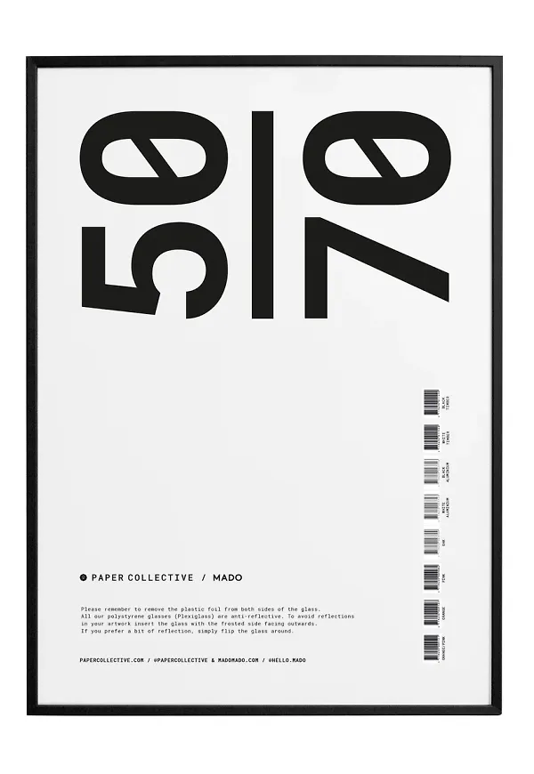 Fantastiskt snygg ram i svart från Paper Collective.