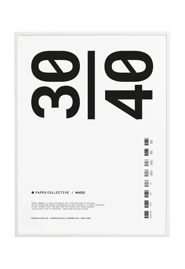 Vit Paper Collective-ramar i cool modell.