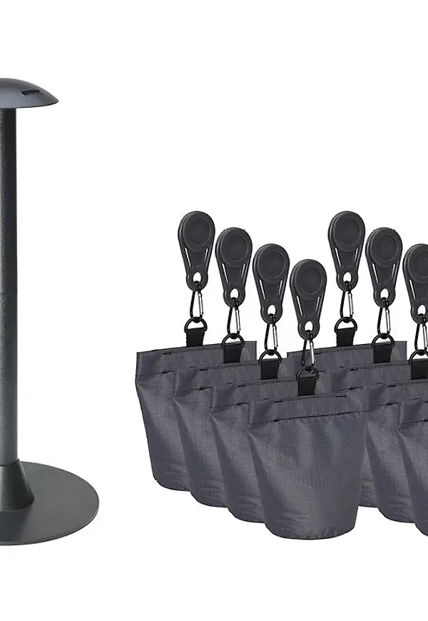 Grå AeroCover-trädgårdsmöbel i riktigt snygg modell.