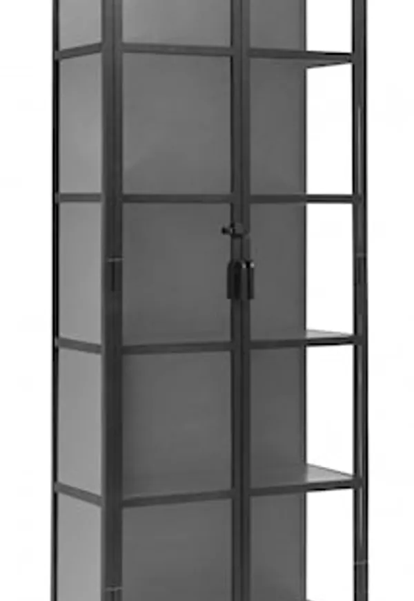 Riktigt snygg vitrinskåp i svart från Nordal.