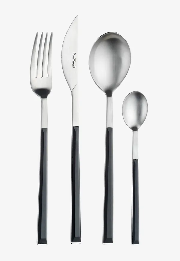 Elegant bestickset i svart från Pintinox.