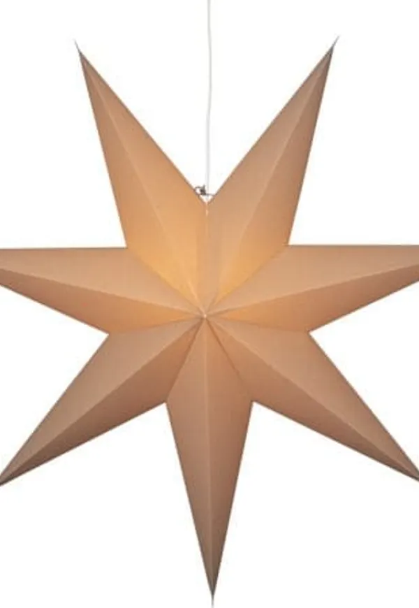 Snygg adventsstjärna i beiget från Star Trading.