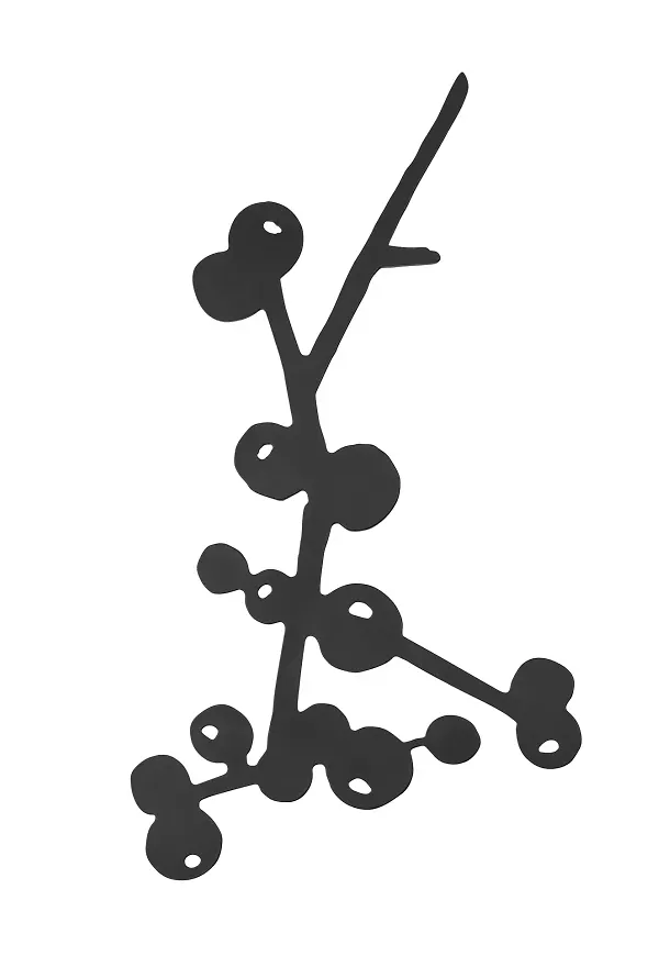 Vacker grytunderlägg i svart från Pluto Design.