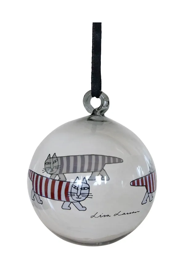 Riktigt fin julgranskula i silverfärgade från Pluto Design.