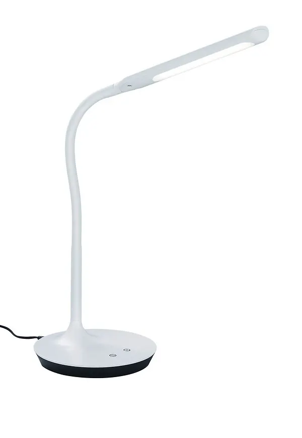 Vit Trio Lighting-kontorslampa i jättesnygg modell.