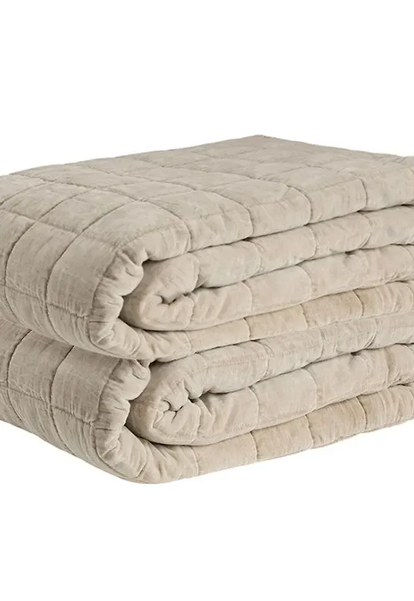Beige Artwood-bomullssäng i riktigt fin modell.