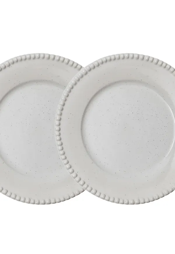 Vit PotteryJo-mattallrik i fantastiskt fin modell.