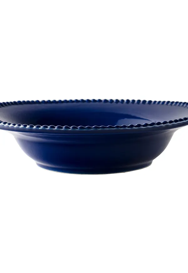 Blå PotteryJo-pastatallrik i otroligt fin modell.