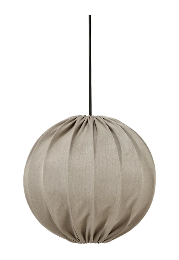 Beige PR Home-lampa i supersnygg modell.