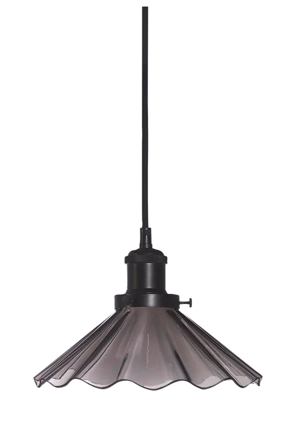 Svart PR Home-fönsterlampa i ikonisk modell.