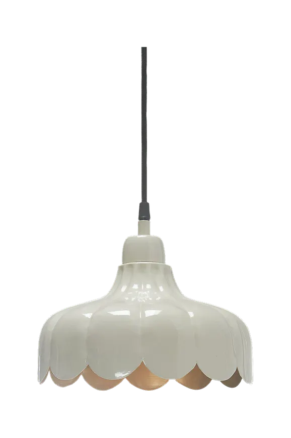 Beige PR Home-bordslampa i riktigt trendig modell.