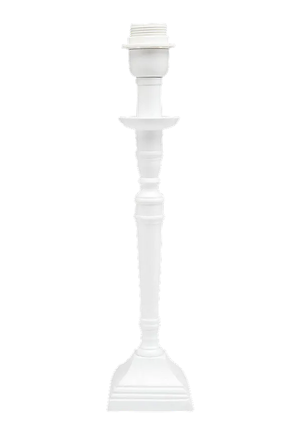 Vit PR Home-bordslampa i riktigt trendig modell.