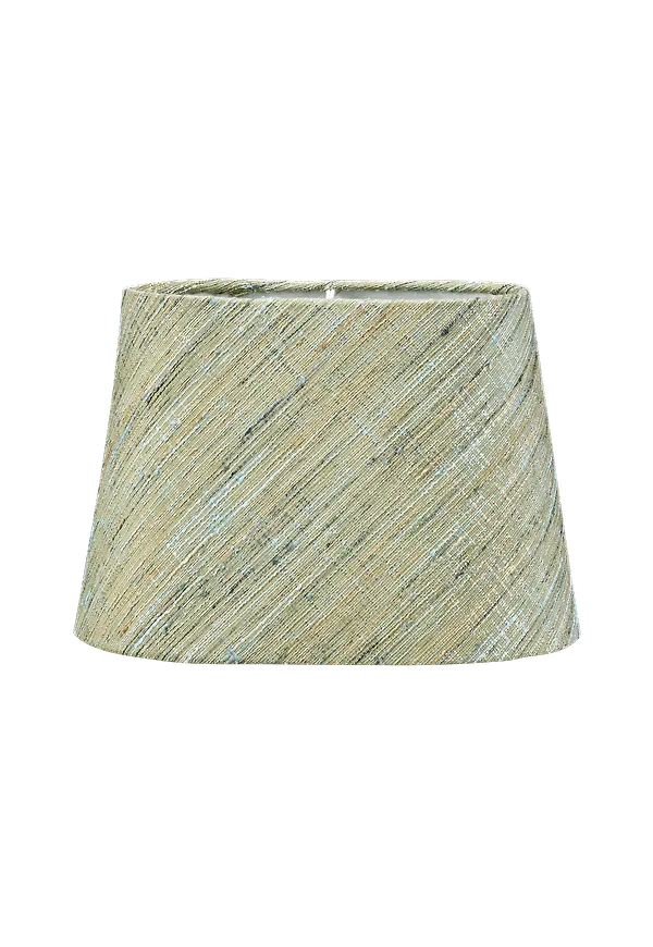 Ikonisk lampa i grön färg gjord i siden.