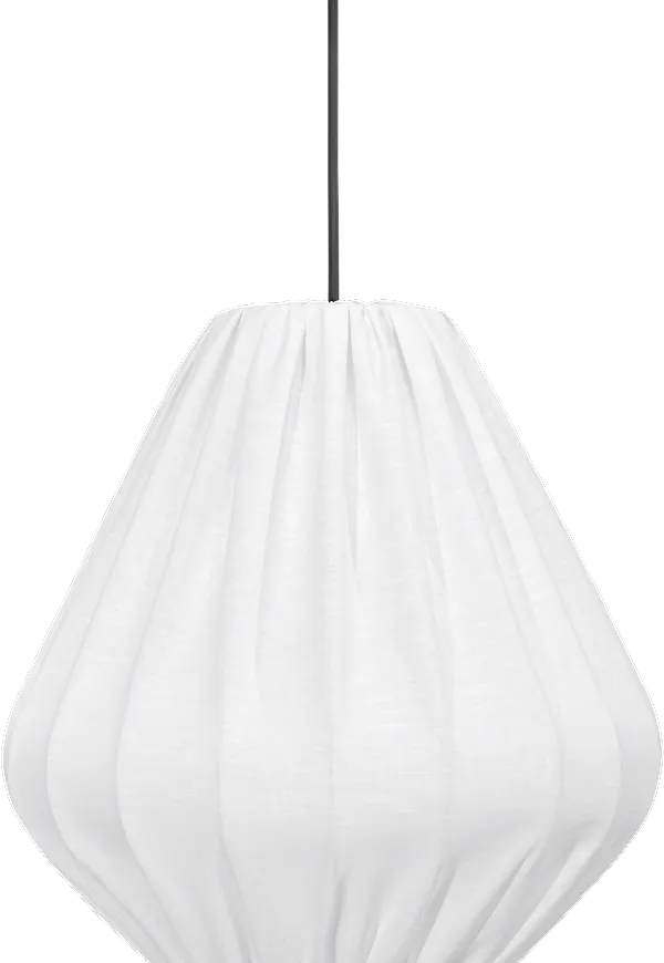 Riktigt trendig lampa i vitt från PR Home.