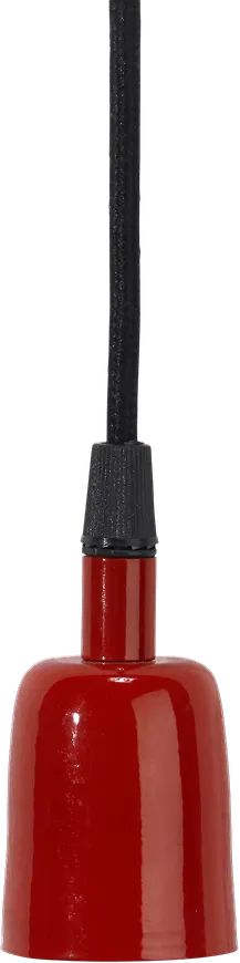 Röd PR Home-taklampa i snygg modell.