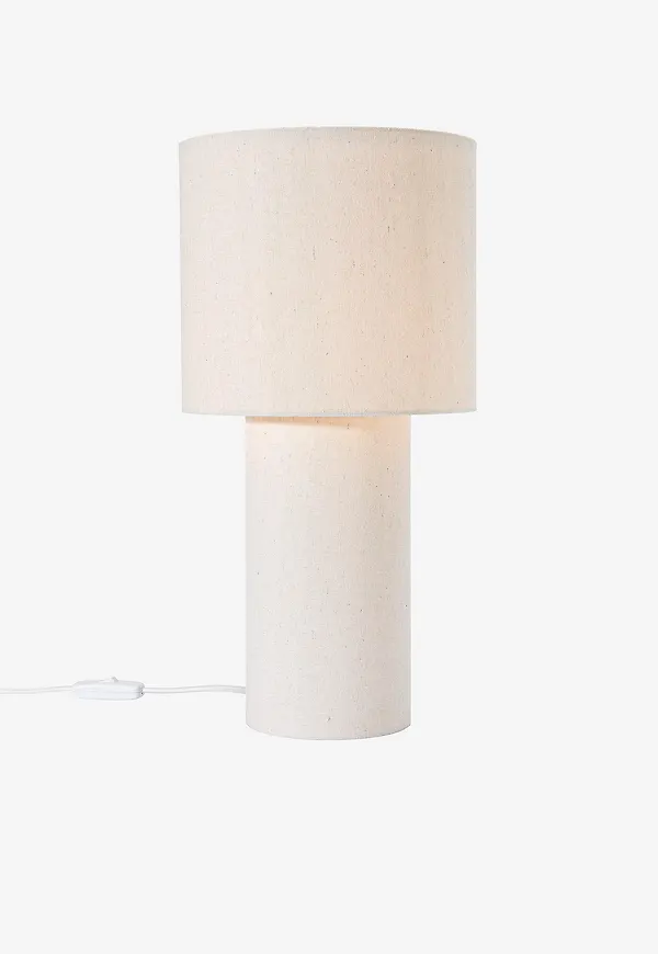 Beige PR Home-bordslampa i komfortabel modell.