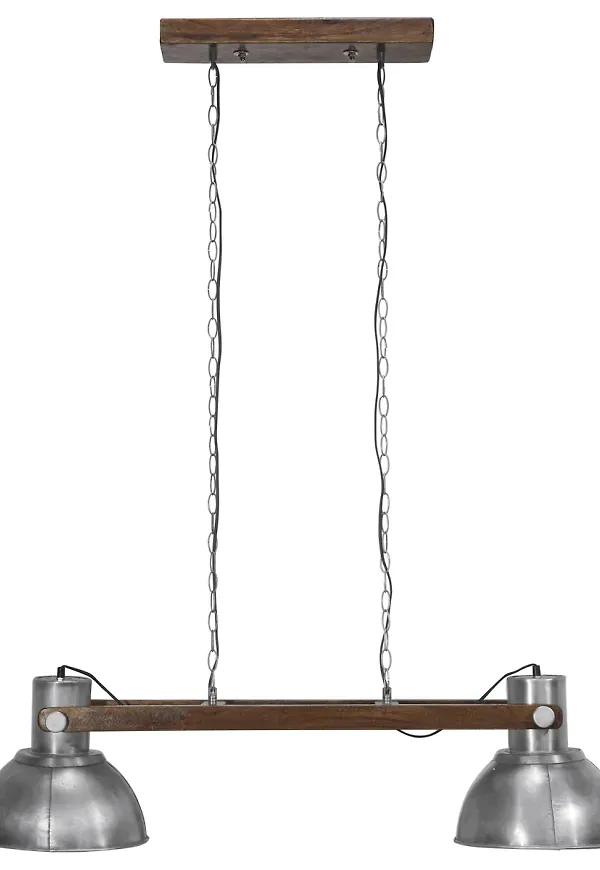 Silverfärgad PR Home-taklampa i riktigt snygg modell.
