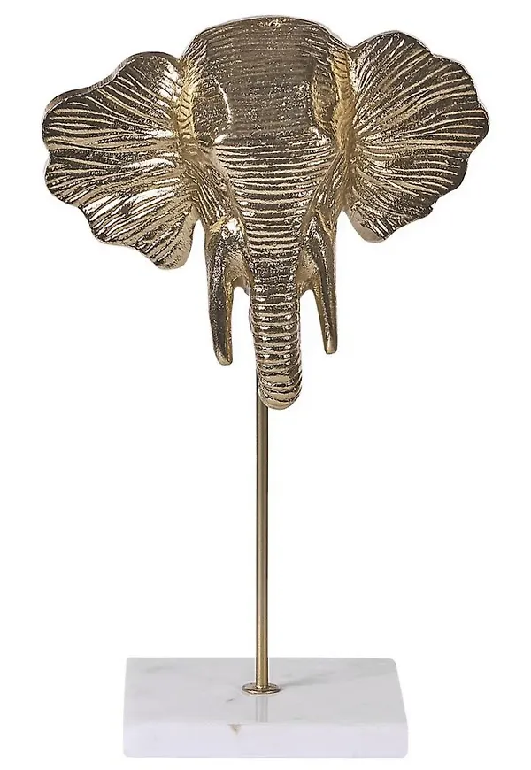 Moderiktig skulptur i flerfärgad färg gjord i aluminium.