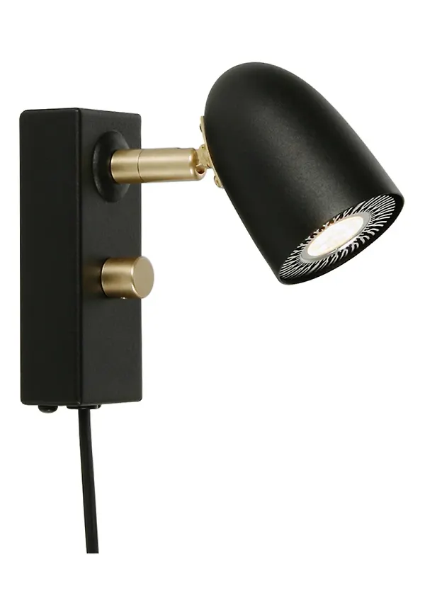 Stilren svart vägglampa 2026 från Belid.