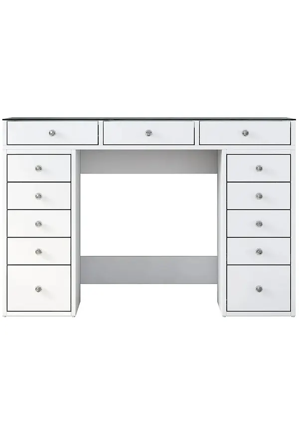 Vit No brand-skrivbord i skön modell.