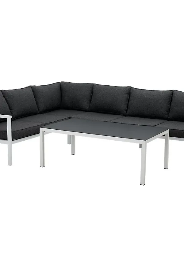 Skön vit stol i aluminium från Brafab.