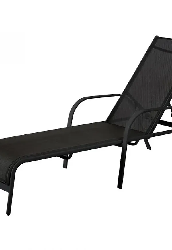 Cool brafab stol i svart färg gjord i aluminium.