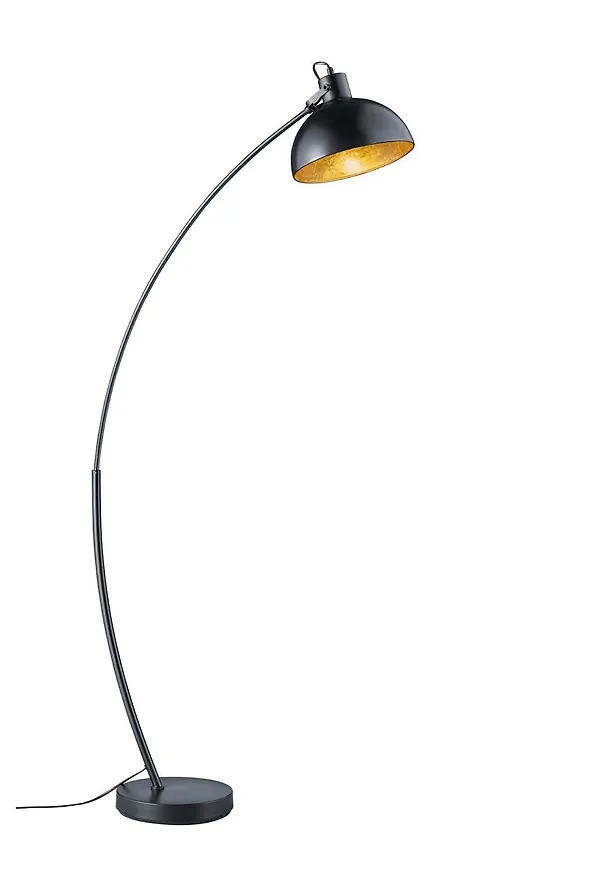 Elegant båglampa i guld från Trio Lighting.