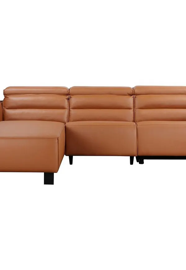 Brun Loft24-biosoffa i stilriktig modell.