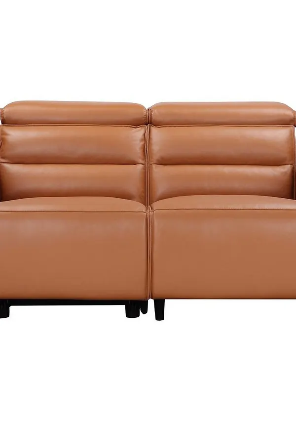 Stilriktig brun soffa i läder från Loft24.