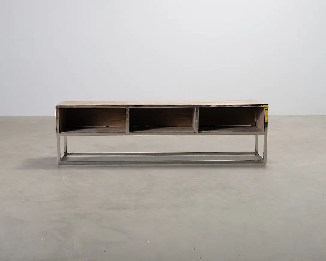 Beige Richmond Interiors-bänk i skön modell.