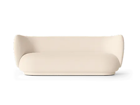 Söt fåtölj i vitt från FERM LIVING.