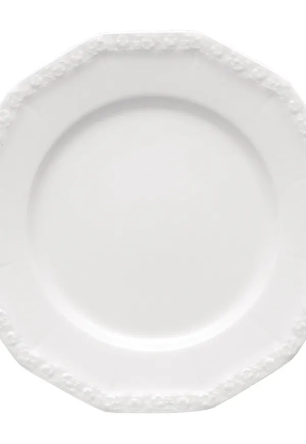 Klassisk mattallrik i vitt från Rosenthal.
