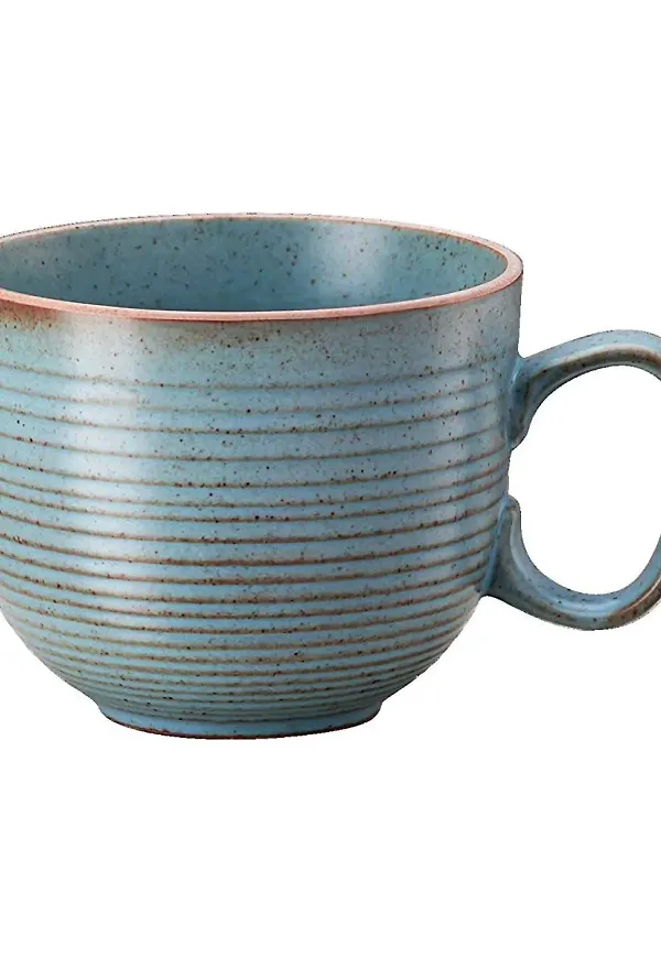 Blå Rosenthal-cappuccinokopp i jättesnygg modell.