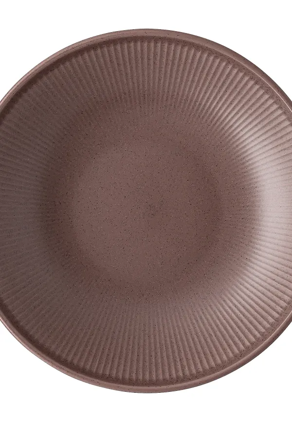 Brun Rosenthal-djup tallrik i otroligt fin modell.