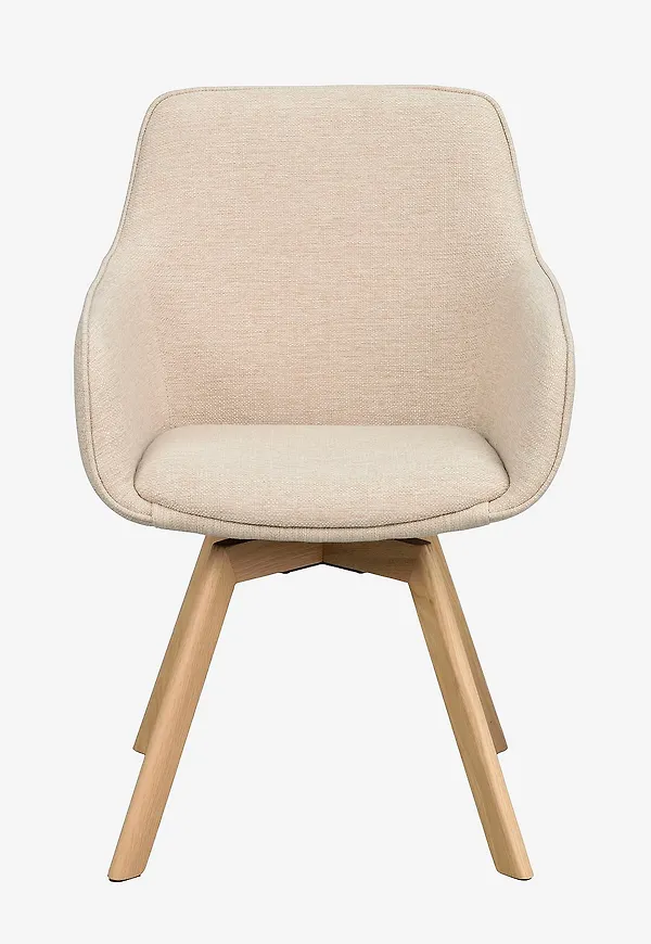 Beige Rowico Home-stol i smickrande modell.